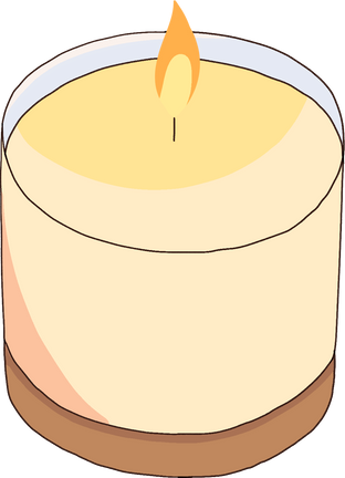 Manhwa Inspired Study Candle